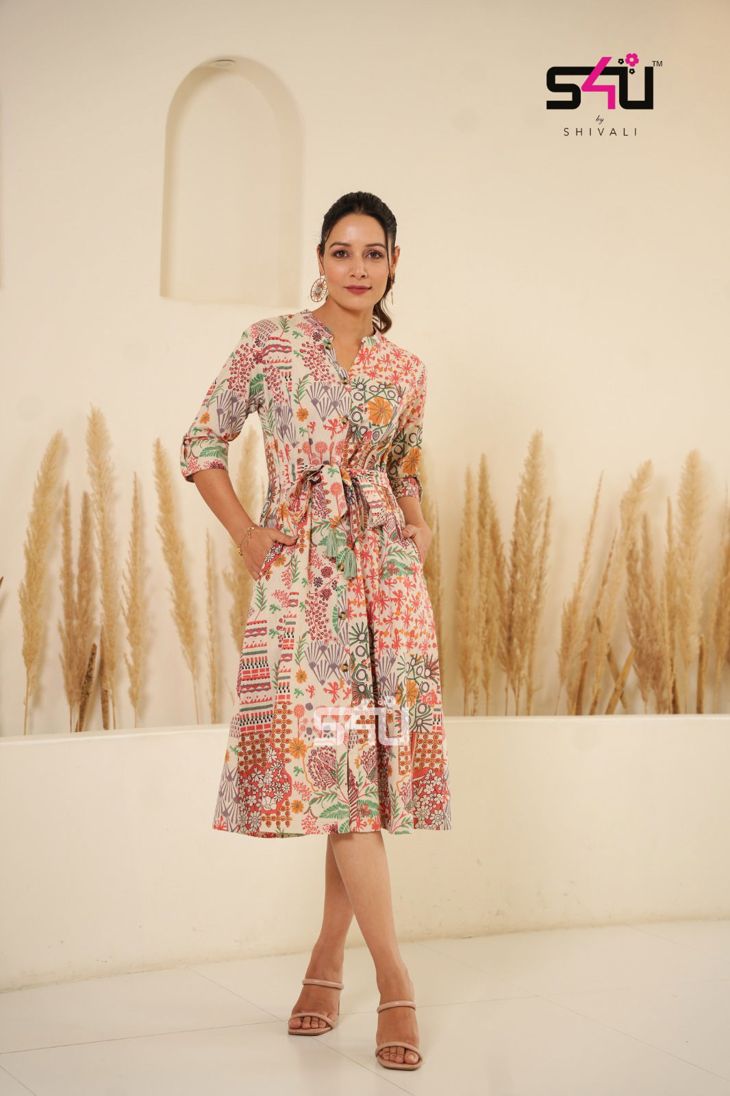 S4U Knot It Up Cotton Party Wear Kurtis Catalog
